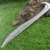 Handmade Damascus Steel Hunting 32-in Hobbit Movie Replica Sword with Leather Sheath DH-12095