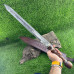 Handmade - Hand forged Damascus Steel - Roman Gladius Sword - 30-in Rosewood Handle GL12075