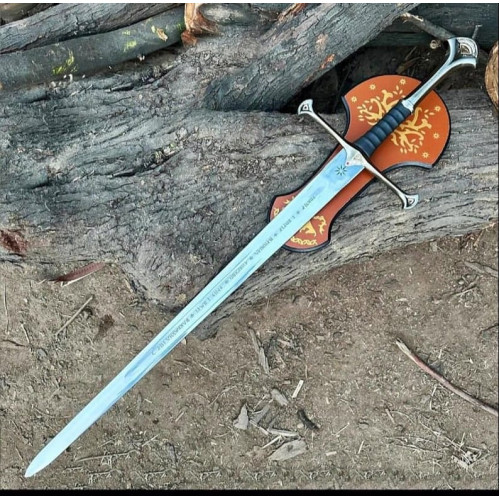 ANDURIL Sword of Strider Custom Engraved Sword LOTR Sword NARSIL Sword Gift for Men Christmas Gift Gift for Brother Father Birthday Gift